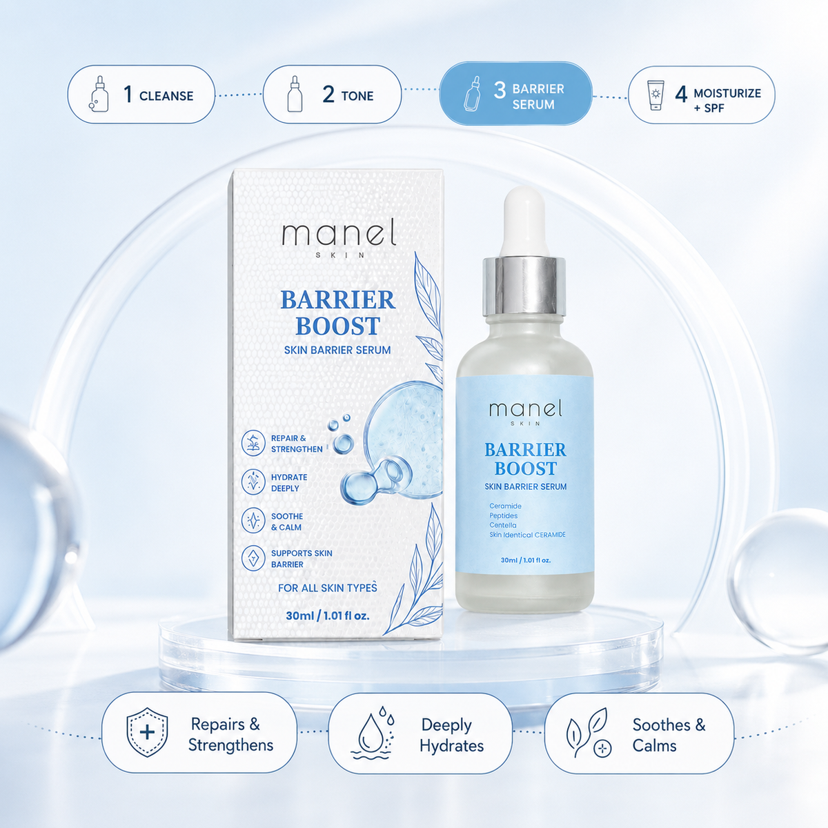 Skin Barrier Repair Serum | Strengthening & Soothing Face Serum