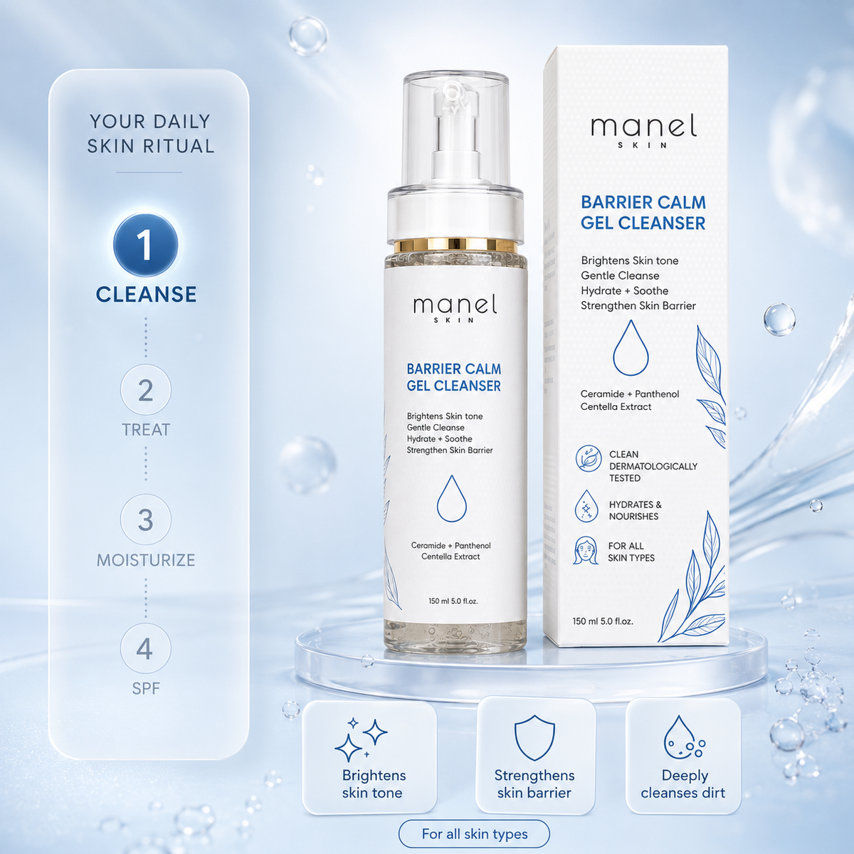 Barrier Calm Gel Cleanser | Hydrating & Soothing Facial Cleanser